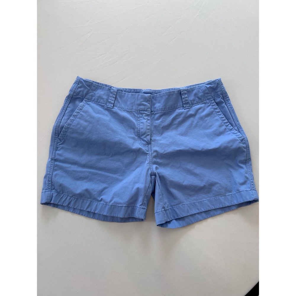 Vineyard Vines Chino Shorts Womens 6 Blue Classic Preppy Cotton Blend